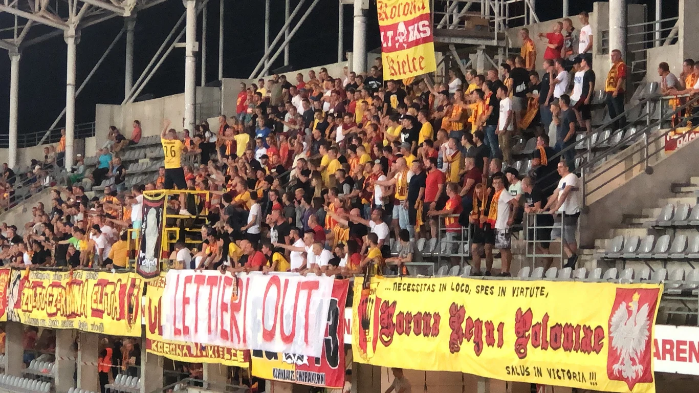 Kibice Korony domagali się zwolnienia trenera Lettieriego