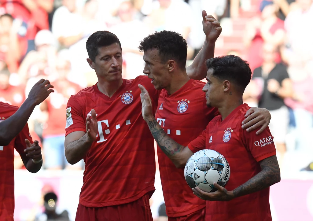 Od lewej: Robert Lewandowski, Ivan Periszić i Philippe Coutinho