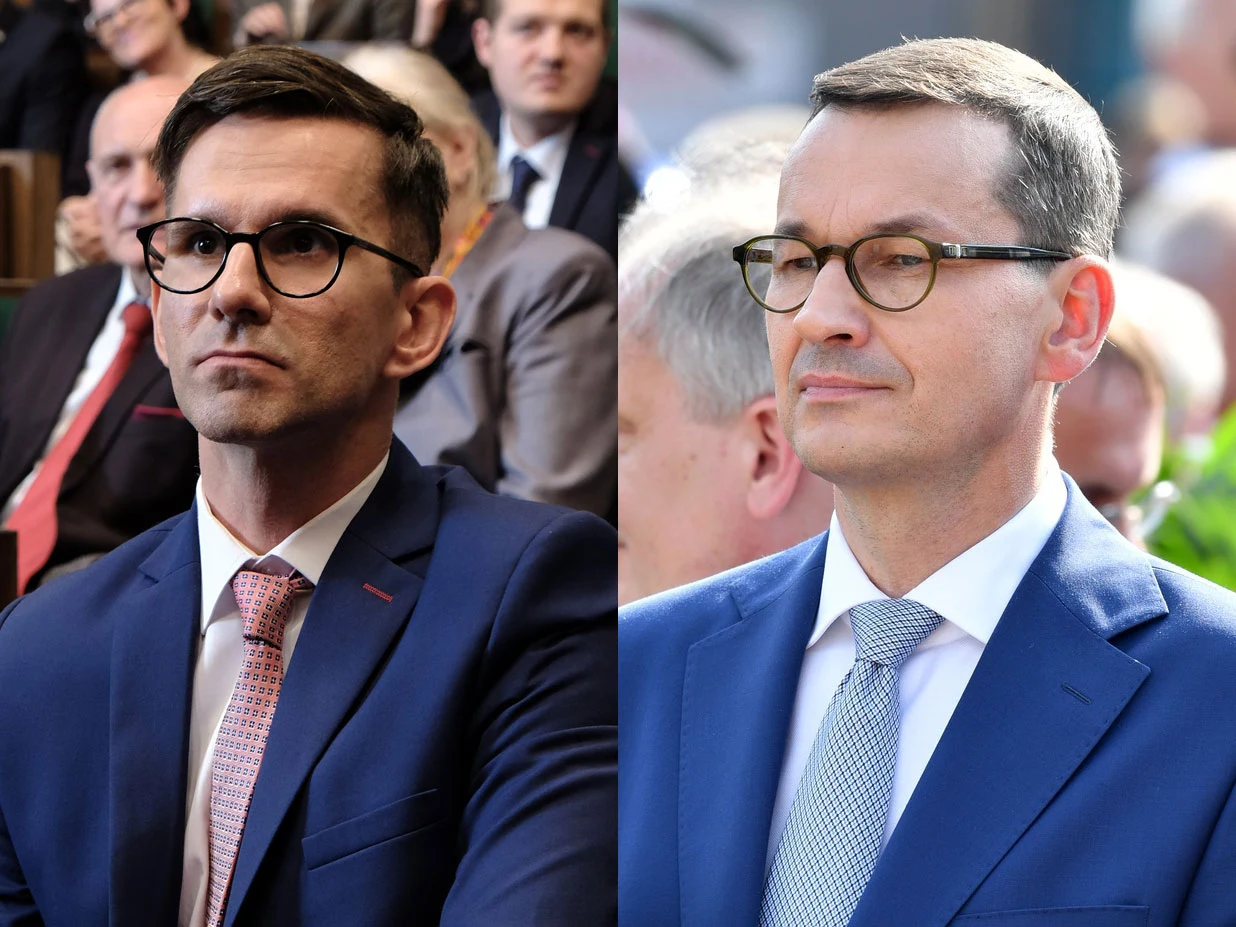 Marcin Bosak wciela się w "Polityce" w postać o pseudonimie "Bankster". Na plakacie reklamującym film aktor podpisany jest jako "Sam Wiesz Kto".

W czerwcu premier Morawiecki napiętnował środowisko aktorów", którego większość nie rozumie "polskiej racji stanu" i "gardzi społeczeństwem".

"Panie premierze, premierzy mówią swoje, a ja robię swoje. Jestem niezależny i robię filmy, które mogą się politykom nie podobać" - w specjalnym nagraniu odpowiedział premierowi Patryk Vega  a następnie pokazał ekran, na którym widzimy Marcina Bosaka, którego postać wyraźnie wzorowana jest właśnie na Morawieckim.

- Ludzi nie trzeba słuchać, ale obiecać im, czego oczekują. A potem wygasić te oczekiwania. Mają zapier... za miskę ryżu - mówi bohater grany przez aktora znanego m.in. z "M jak miłość".