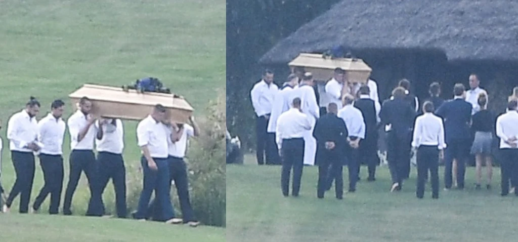 Pogrzeb Piotra Woźniaka-Staraka w rodzinnej posiadłości w Fuledzie na Mazurach Pogrzeb Piotra Woźniaka-Staraka w rodzinnej posiadłości w Fuledzie na Mazurach