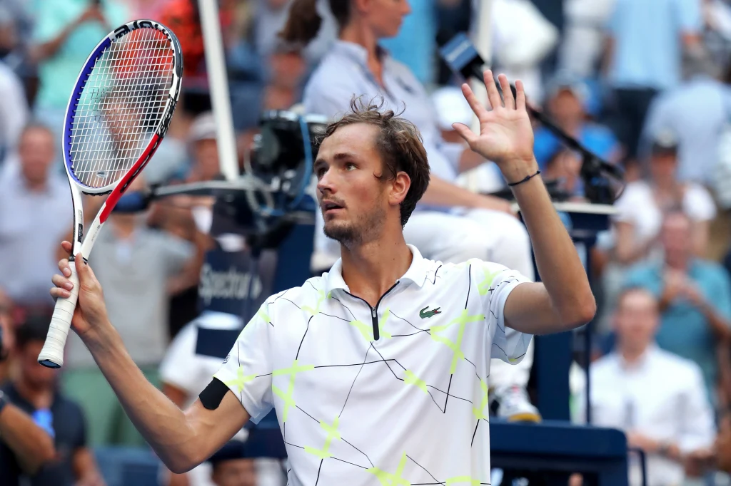 Daniił Miedwiediew po pokonaniu Stana Wawrinki