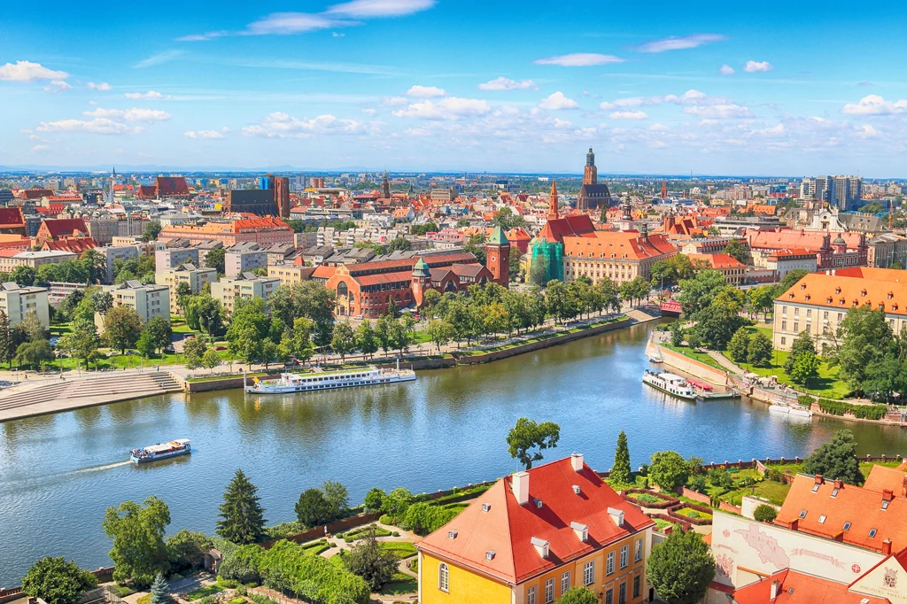 Wrocław wygląda pięknie z perspektywy Odry