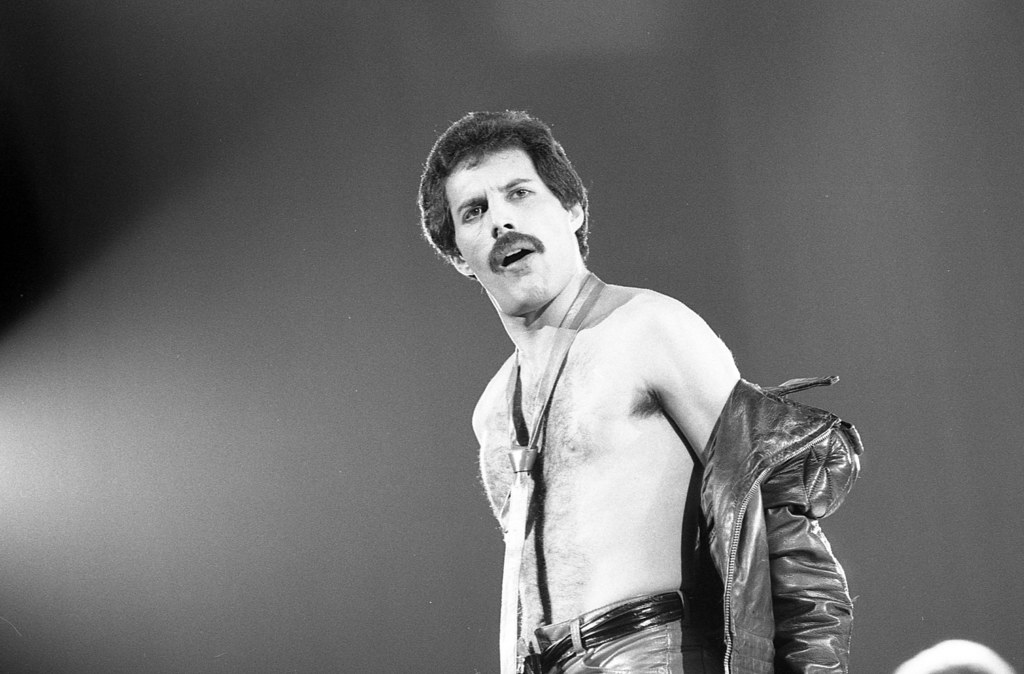 Freddie Mercury (Queen) w 1980 r.