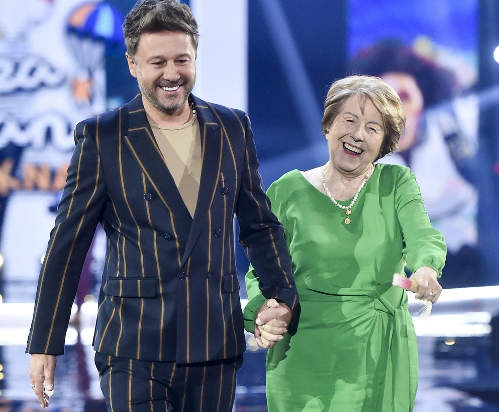 Andrzej Piaseczny z mamą Andrzej Piaseczny z mamą
