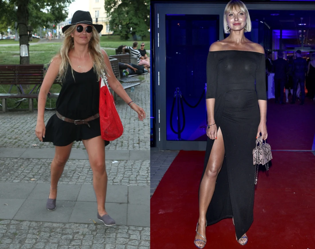 Zofia Zborowska i ciężarna Joanna Moro Zofia Zborowska i ciężarna Joanna Moro