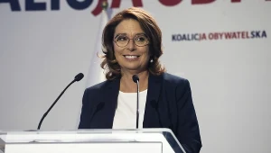 Małgorzata Kidawa-Błońska podczas konwencji programowej PO-KO w Warszawie