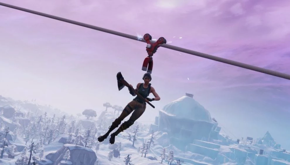 Kolejka tyrolska w Fortnite: Battle Royale