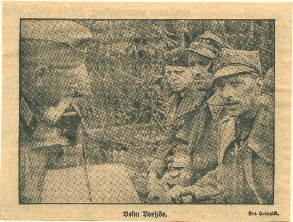 Niemieckie zdjęcie propagandowe z wrześniowej kampanii w Polsce w 1939 roku