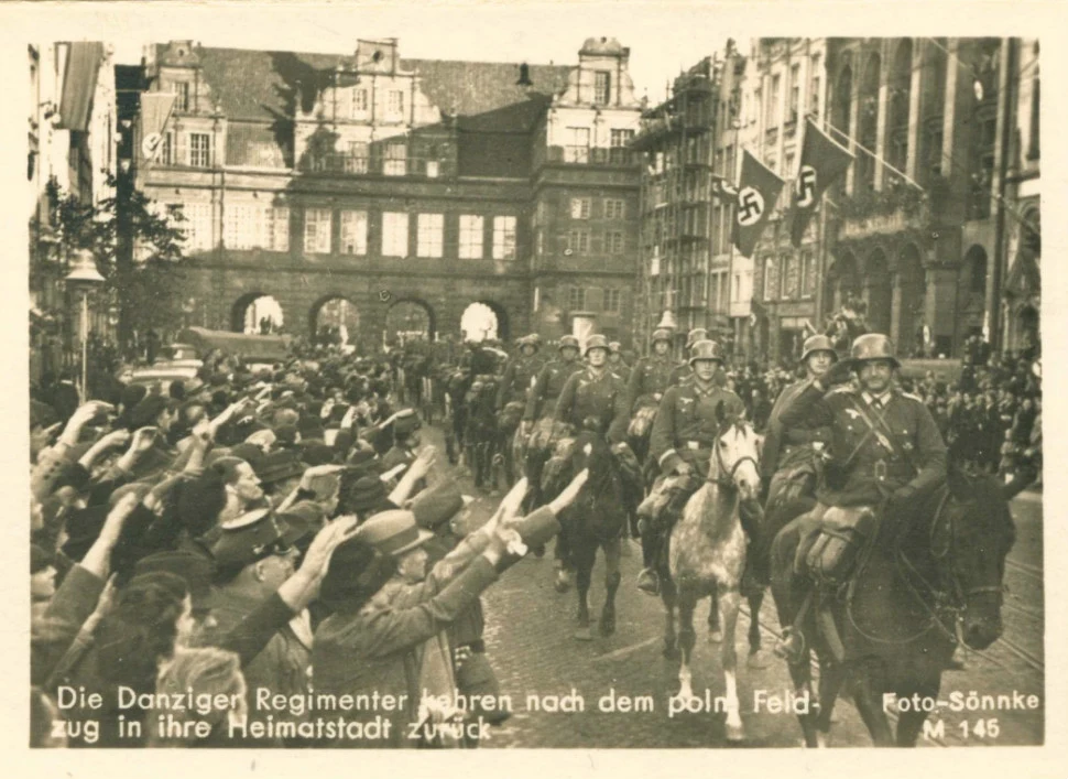 Niemieckie zdjęcie propagandowe z wrześniowej kampanii w Polsce w 1939 roku