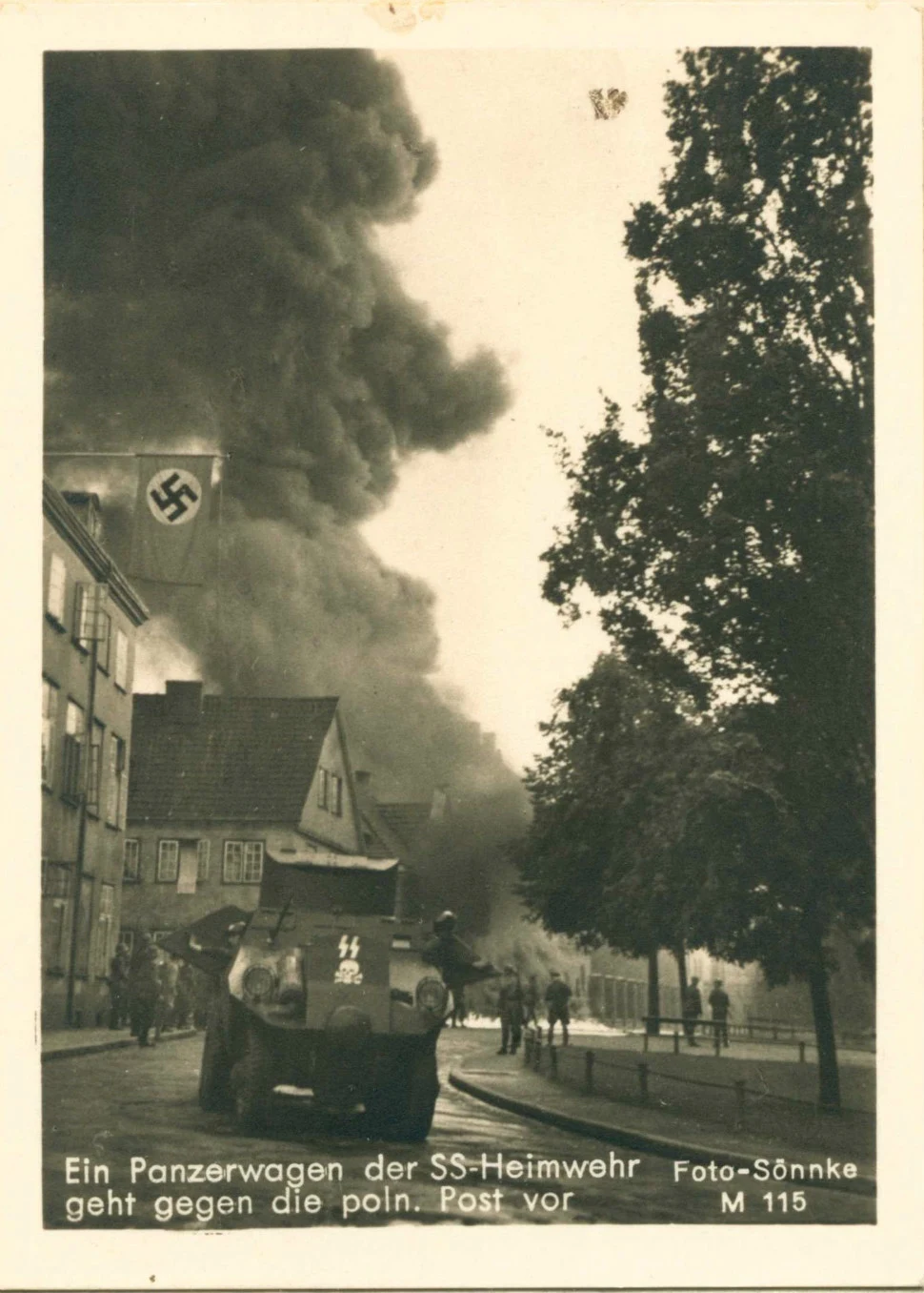 Niemieckie zdjęcie propagandowe z wrześniowej kampanii w Polsce w 1939 roku