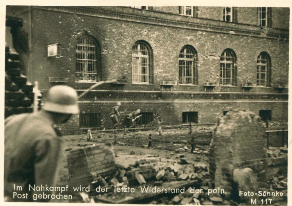 Niemieckie zdjęcie propagandowe z wrześniowej kampanii w Polsce w 1939 roku