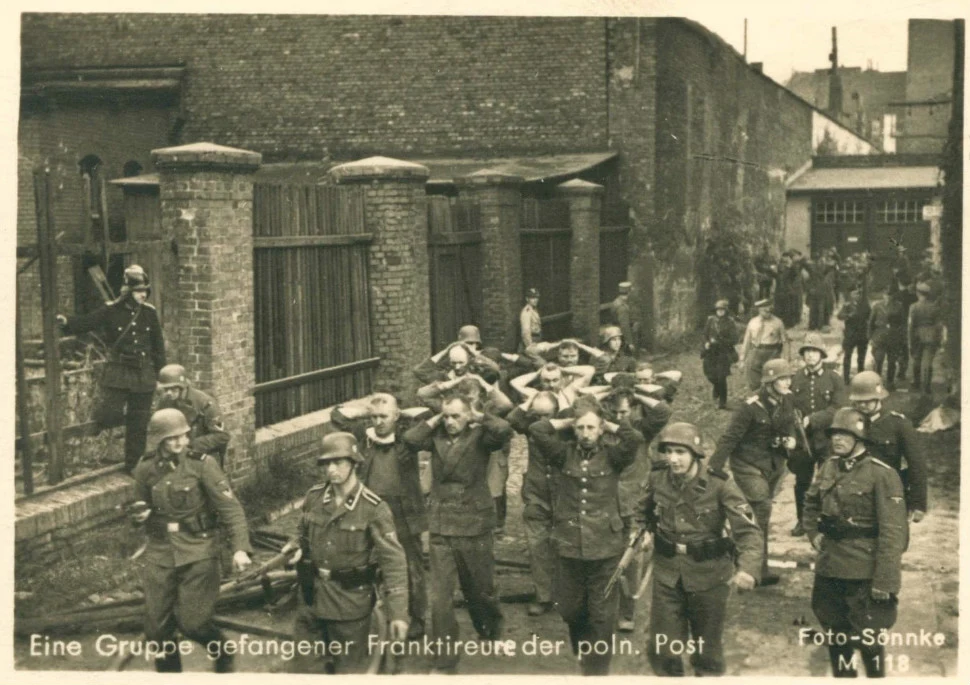 Niemieckie zdjęcie propagandowe z wrześniowej kampanii w Polsce w 1939 roku