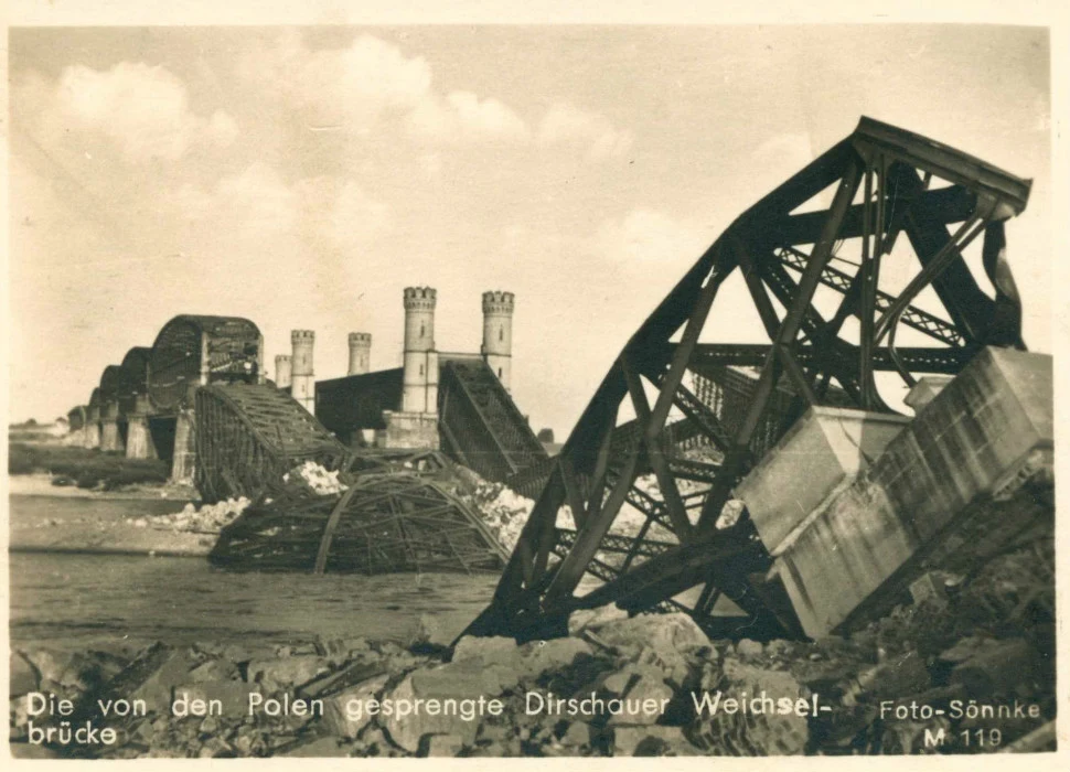 Niemieckie zdjęcie propagandowe z wrześniowej kampanii w Polsce w 1939 roku