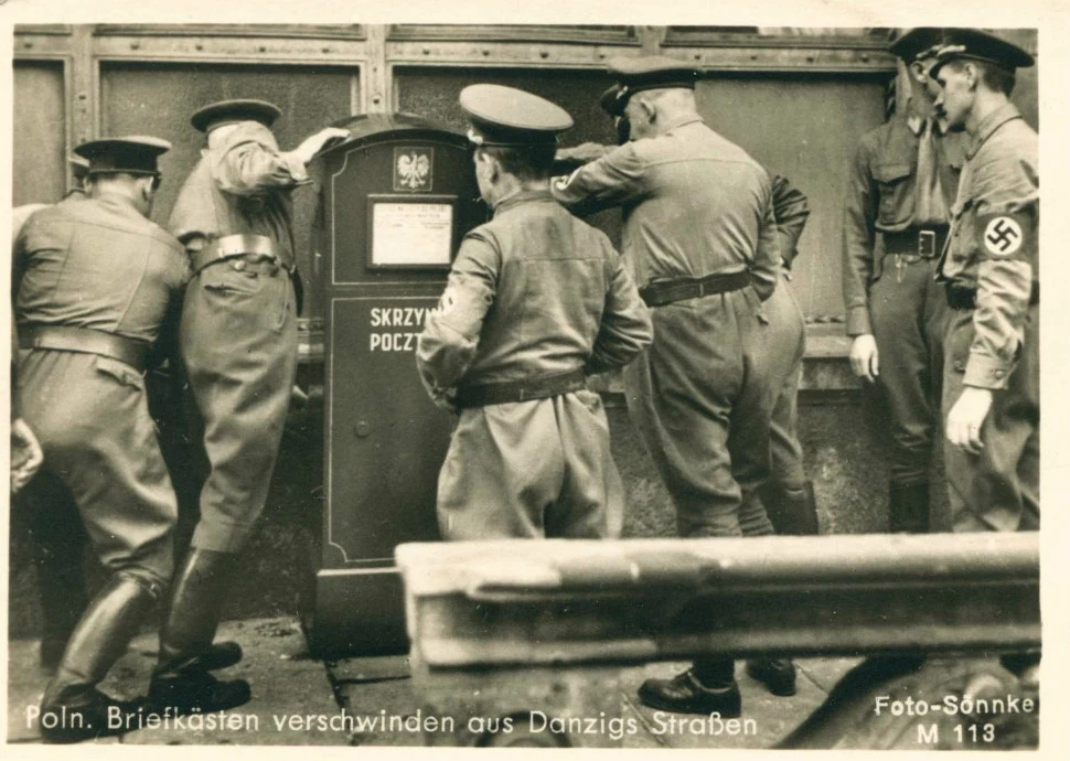 Niemieckie zdjęcie propagandowe z wrześniowej kampanii w Polsce w 1939 roku