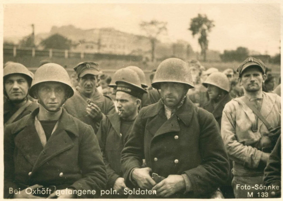 Niemieckie zdjęcie propagandowe z wrześniowej kampanii w Polsce w 1939 roku