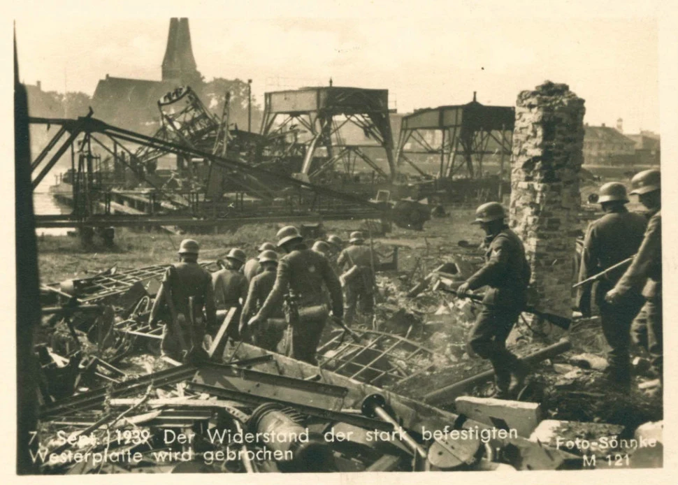 Niemieckie zdjęcie propagandowe z wrześniowej kampanii w Polsce w 1939 roku