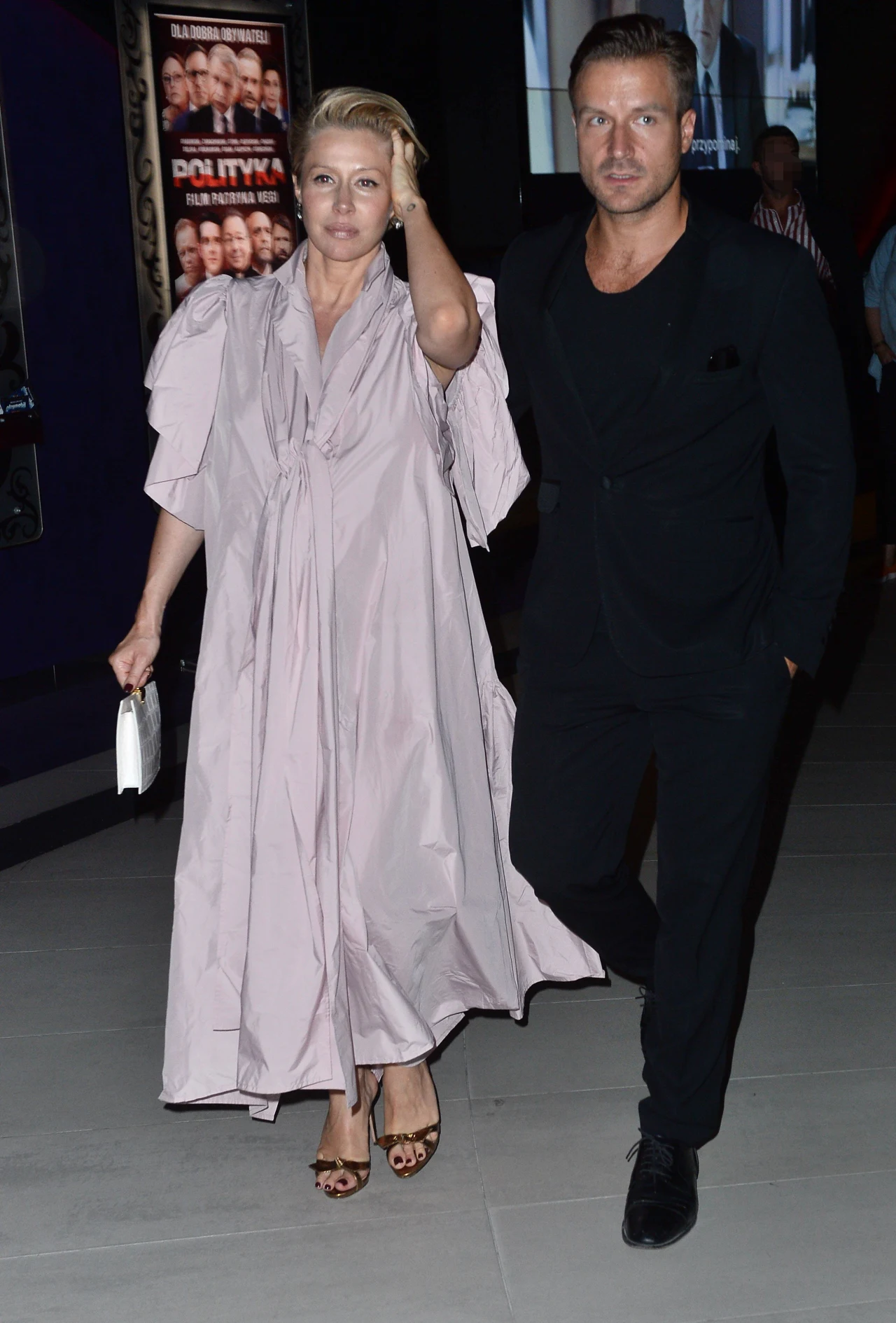 Katarzyna Warnke i Piotr Stramowski na premierze "Polityki"
