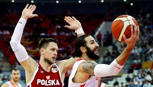 Mateusz Ponitka i Ricky Rubio