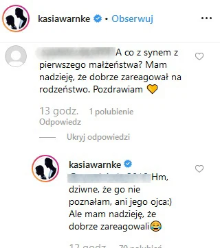 Katarzyna Warnke zdementowała doniesienia 