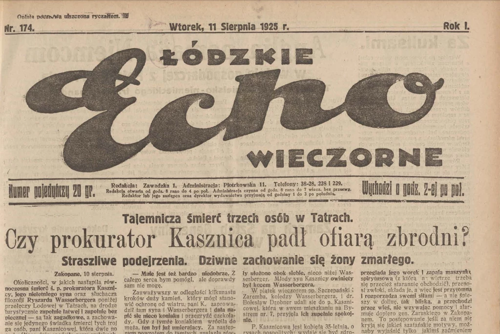 Żądna sensacji prasa podchwyciła tezy Ludwika Szczepańskiego