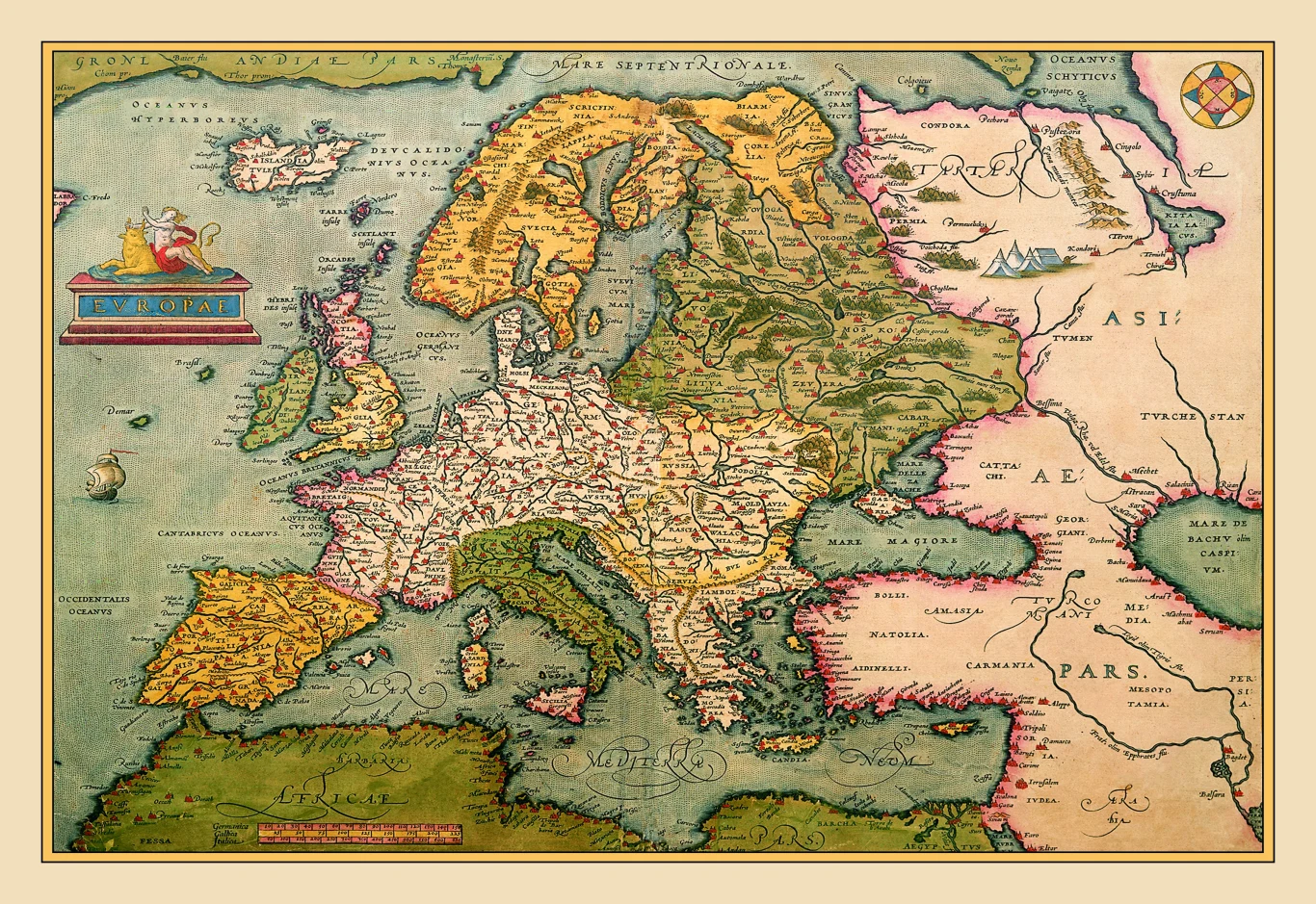 Mapa Europy z 1602 roku. Według chińskiego profesora wtedy europejscy historycy zaczęli już pisać, jak było naprawdę