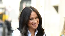 Księżna Meghan na premierze swojej kapsułowej kolekcji ubrań na  Oxford Street w Londynie