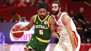 Patty Mills w pojedynku z Rickym Rubio
