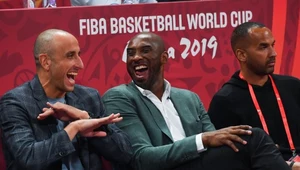 Kobe Bryant (w środku) na MŚ koszykarzy