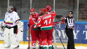 Radość hokeistów Zagłębia