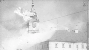 Zniszczony Zamek Królewski w Warszawie