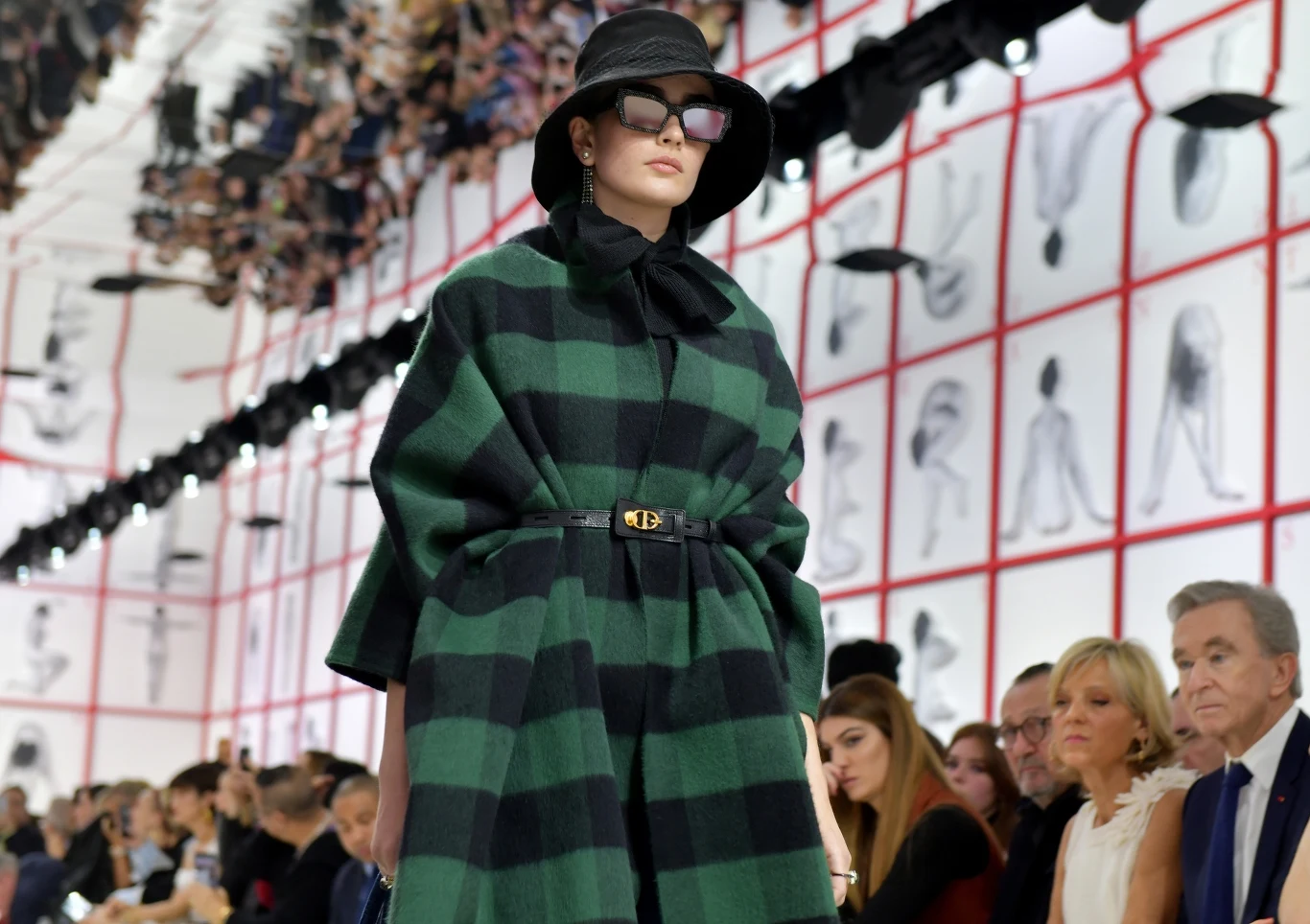 Kraciasty print pojawił się na pokazie Diora 