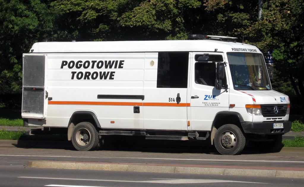 Mercedes Vario jako Pogotowie Torowe krakowskie ZUE