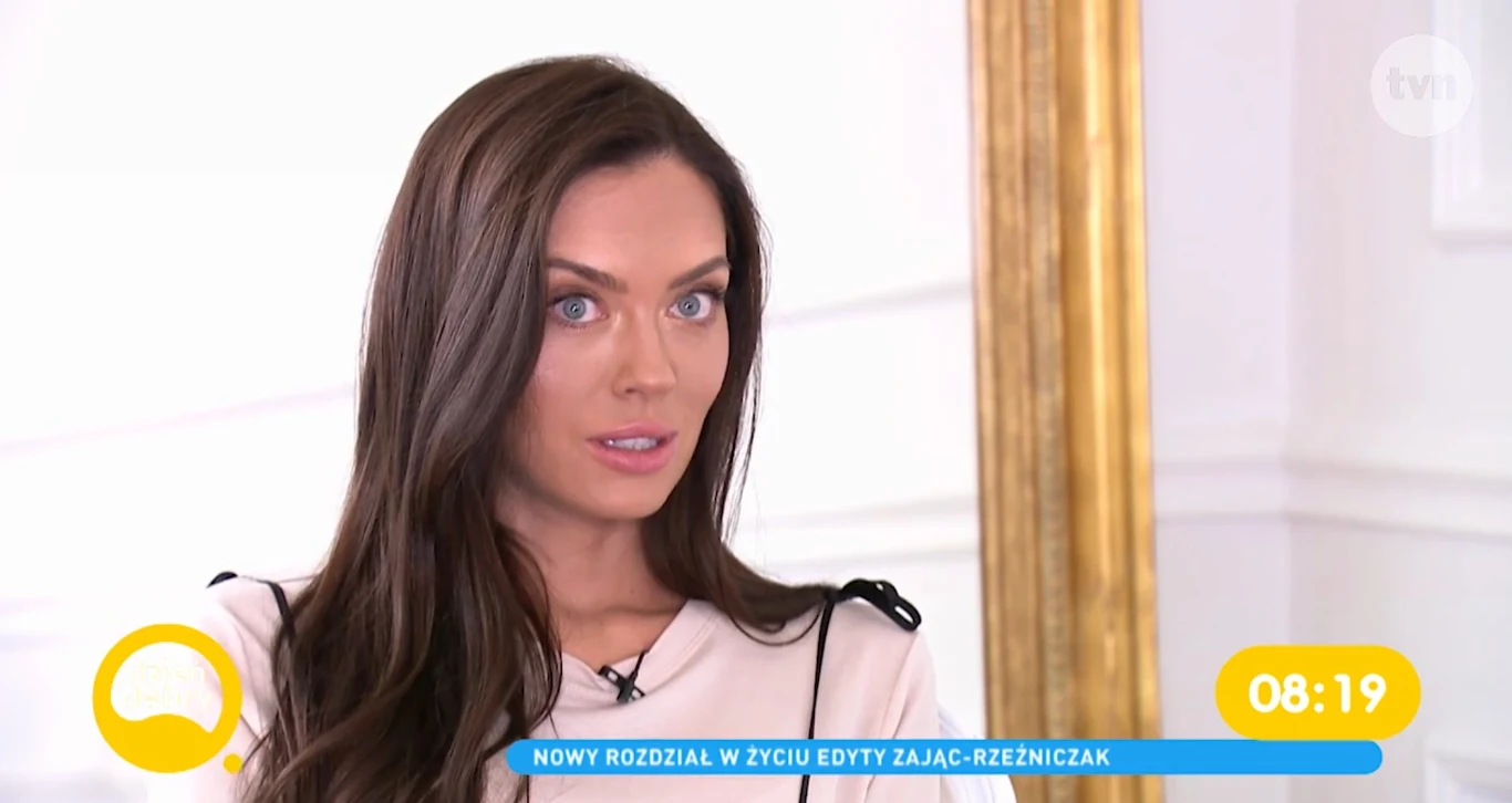 Edyta Zając-Rzeźniczak podczas wywiadu dla "Dzień dobry TVN"