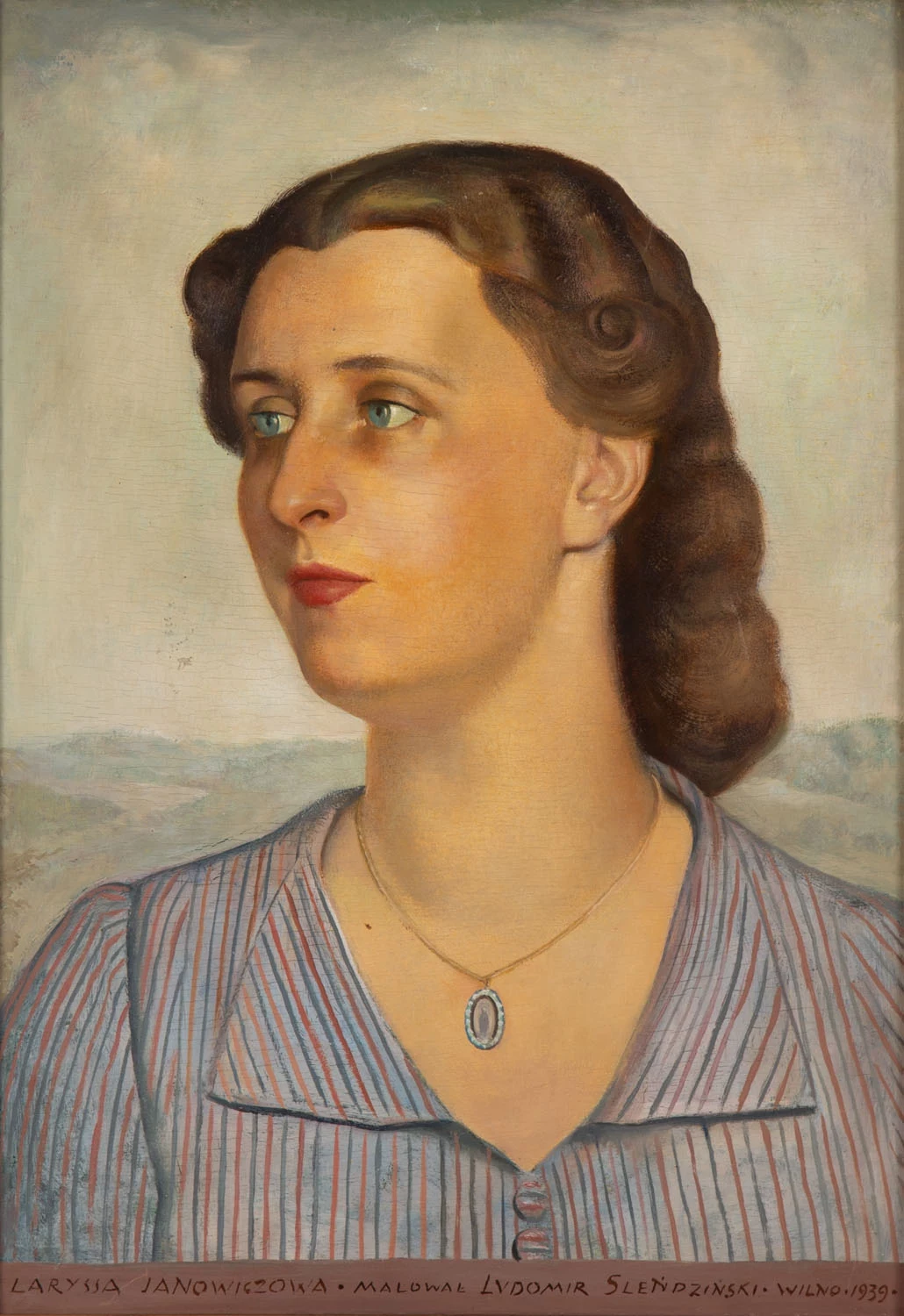 Ludomir Śleńdziński, portret Laryssy Janowicz Ludomir Śleńdziński, portret Laryssy Janowicz