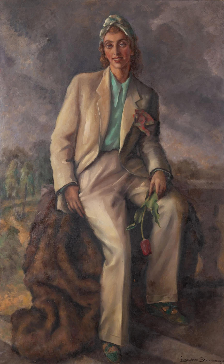 Irena Łuczyńska-Szymanowska, Dama z tulipanem Irena Łuczyńska-Szymanowska, Dama z tulipanem