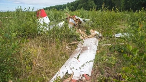 Wypadek szybowca w miejscowości Łupiny koło Krępy Słupskiej