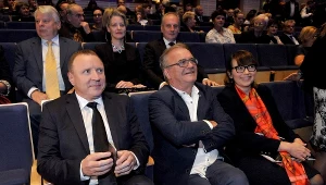 Jacek Kurski i Jacek Bromski na Festiwalu Polskich Filmów Fabularnych w Gdyni w 2016 roku