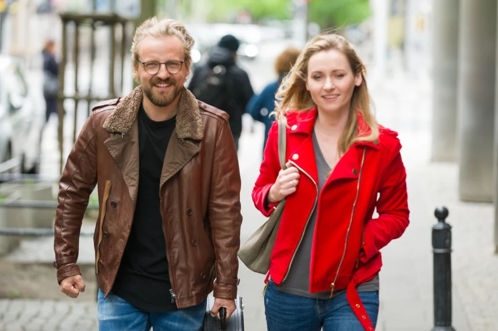 Paweł Domagała z żoną Zuzanną Grabowską