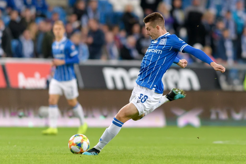 Debiutujący w ekstraklasie zawodnik Lecha Poznań Jakub Kamiński Debiutujący w ekstraklasie zawodnik Lecha Poznań Jakub Kamiński