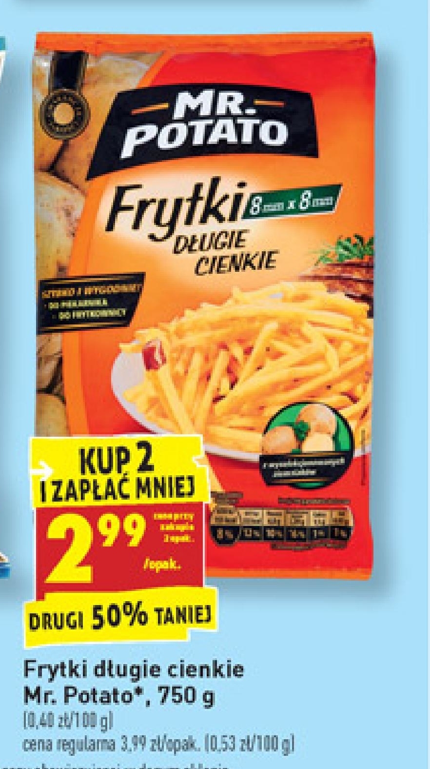 Archiwum Frytki Mr. Potato Biedronka 23. 09. 2019 29. 09. 2019