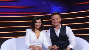Katarzyna Cichopek i Marcin Hakiel na planie programu TVP "Czas par"