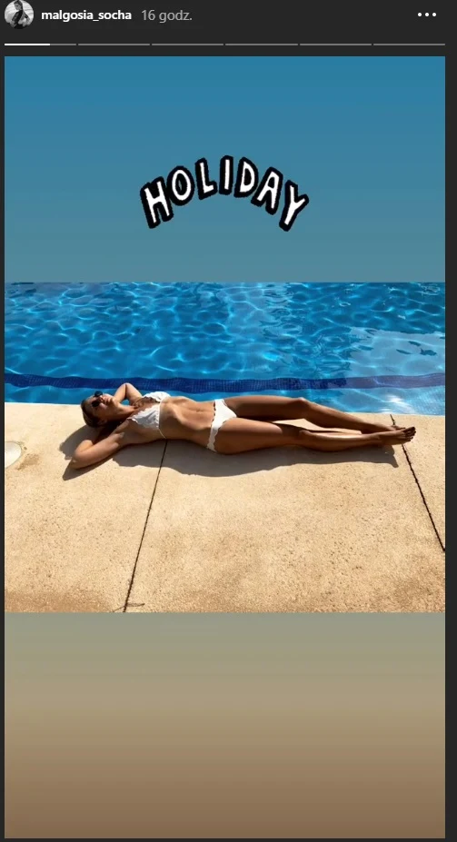 Małgorzata Socha na wakacjach w Hiszpanii  Małgorzata Socha na wakacjach w Hiszpanii