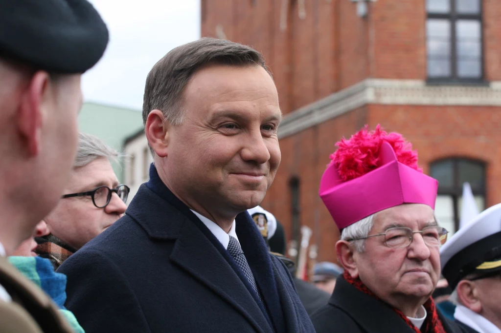 Prezydent Andrzej Duda i arcybiskup Sławoj Leszek Głódź Prezydent Andrzej Duda i arcybiskup Sławoj Leszek Głódź