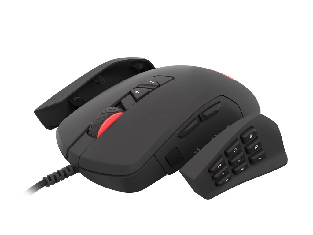 Nowy model myszy wykorzystuje sensor optyczny PixArt PAW3327 o rozdzielczości maksymalnej do 10 200 DPI. Czujnik tej klasy ma zapewnić płynne prowadzenie i wysoką precyzję kursora w codziennych zadaniach, a w grach wyższą skuteczność. Poprawnie reaguje nawet na bardzo szybkie ruchy dłonią - maksymalna akceleracja w tym przypadku wynosi 30 G. Nowy model myszy wykorzystuje sensor optyczny PixArt PAW3327 o rozdzielczości maksymalnej do 10 200 DPI. Czujnik tej klasy ma zapewnić płynne prowadzenie i wysoką precyzję kursora w codziennych zadaniach, a w grach wyższą skuteczność. Poprawnie reaguje nawet na bardzo szybkie ruchy dłonią - maksymalna akceleracja w tym przypadku wynosi 30 G.