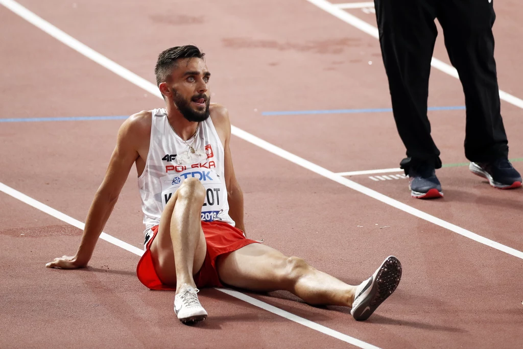 Adam Kszczot po biegu eliminacyjnym Adam Kszczot po biegu eliminacyjnym