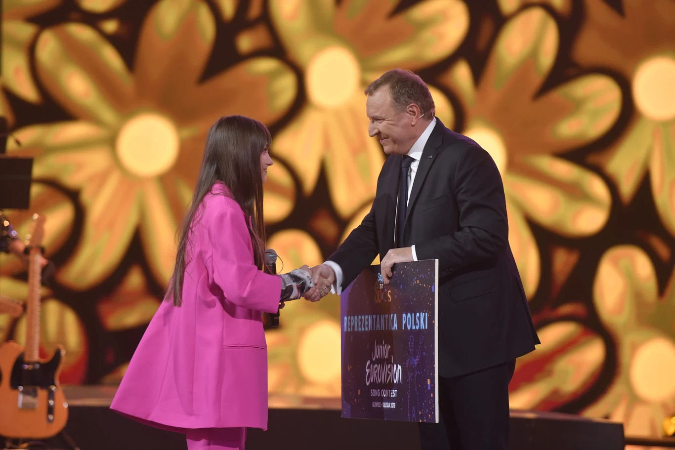 Viki Gabor i prezes TVP Jacek Kurski