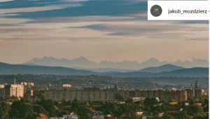 Widok z Krakowa na Tatry