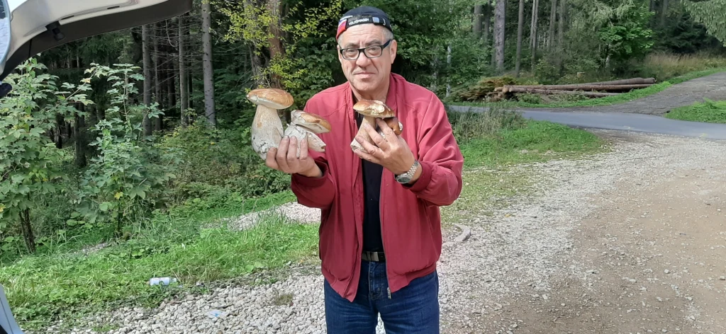 "Takie grzyby, ale śmieci po grzybiarzach jeszcze więcej. Powinno być im wstyd" - zwraca uwagę Cieszyniak. Na zdjęciu w Istebnej "Takie grzyby, ale śmieci po grzybiarzach jeszcze więcej. Powinno być im wstyd" - zwraca uwagę Cieszyniak. Na zdjęciu w Istebnej