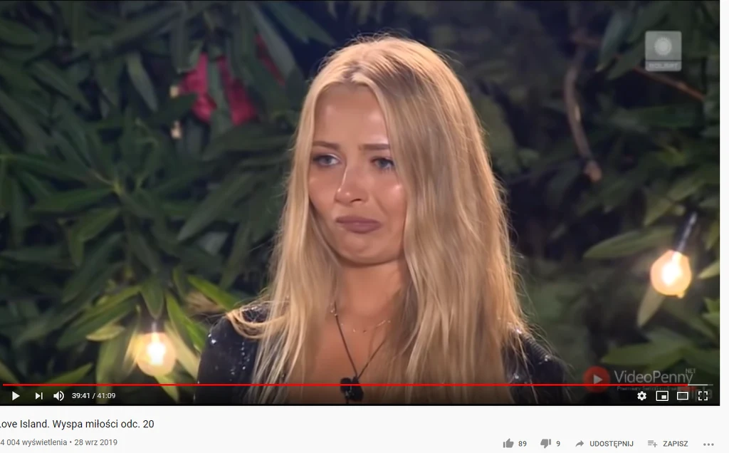 Monia nie mogła powstrzymać łez Monia nie mogła powstrzymać łez