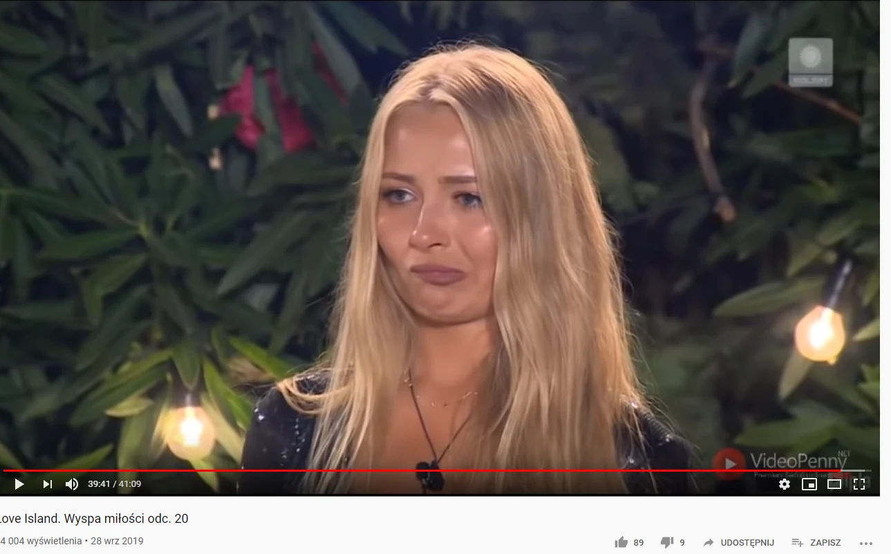 Monia nie mogła powstrzymać łez